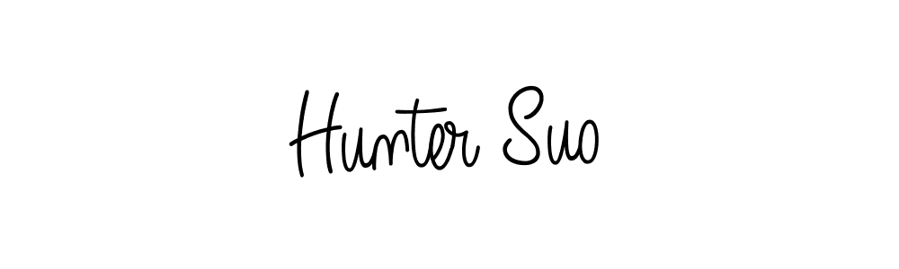 How to make Hunter Suo signature? Angelique-Rose-font-FFP is a professional autograph style. Create handwritten signature for Hunter Suo name. Hunter Suo signature style 5 images and pictures png