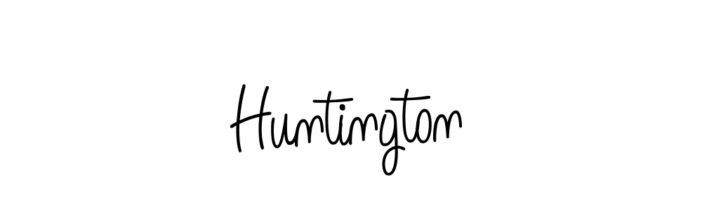 You should practise on your own different ways (Angelique-Rose-font-FFP) to write your name (Huntington) in signature. don't let someone else do it for you. Huntington signature style 5 images and pictures png