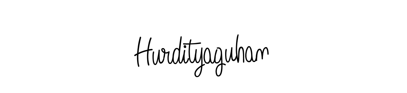 Make a beautiful signature design for name Hurdityaguhan. With this signature (Angelique-Rose-font-FFP) style, you can create a handwritten signature for free. Hurdityaguhan signature style 5 images and pictures png