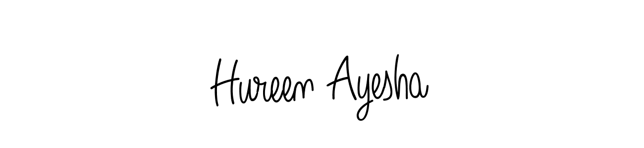 How to Draw Hureen Ayesha signature style? Angelique-Rose-font-FFP is a latest design signature styles for name Hureen Ayesha. Hureen Ayesha signature style 5 images and pictures png