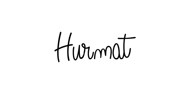 You should practise on your own different ways (Angelique-Rose-font-FFP) to write your name (Hurmat) in signature. don't let someone else do it for you. Hurmat signature style 5 images and pictures png