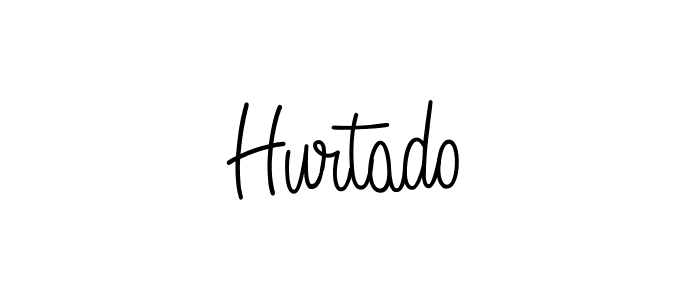 Use a signature maker to create a handwritten signature online. With this signature software, you can design (Angelique-Rose-font-FFP) your own signature for name Hurtado. Hurtado signature style 5 images and pictures png