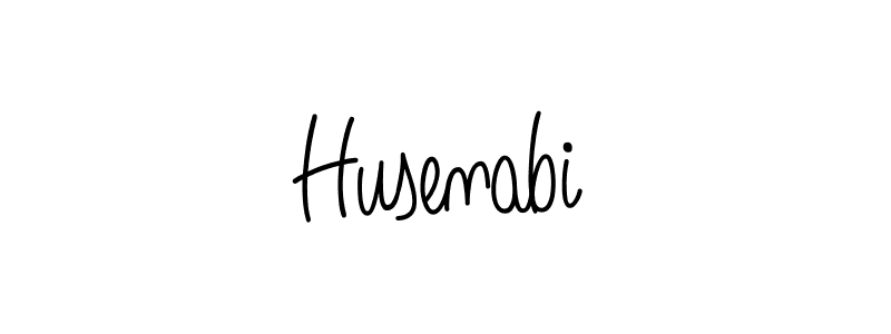 How to make Husenabi name signature. Use Angelique-Rose-font-FFP style for creating short signs online. This is the latest handwritten sign. Husenabi signature style 5 images and pictures png