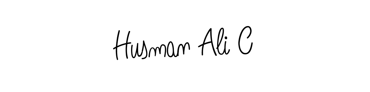 Make a beautiful signature design for name Husman Ali C. With this signature (Angelique-Rose-font-FFP) style, you can create a handwritten signature for free. Husman Ali C signature style 5 images and pictures png