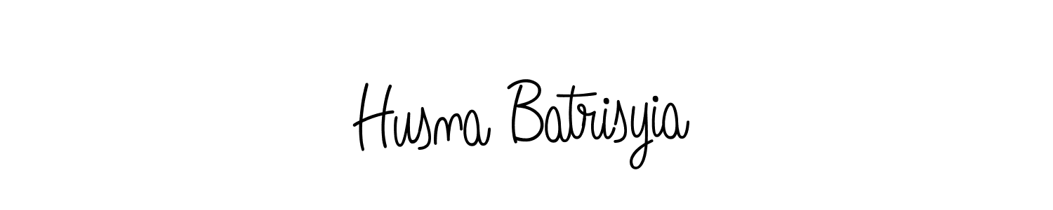 Make a beautiful signature design for name Husna Batrisyia. With this signature (Angelique-Rose-font-FFP) style, you can create a handwritten signature for free. Husna Batrisyia signature style 5 images and pictures png