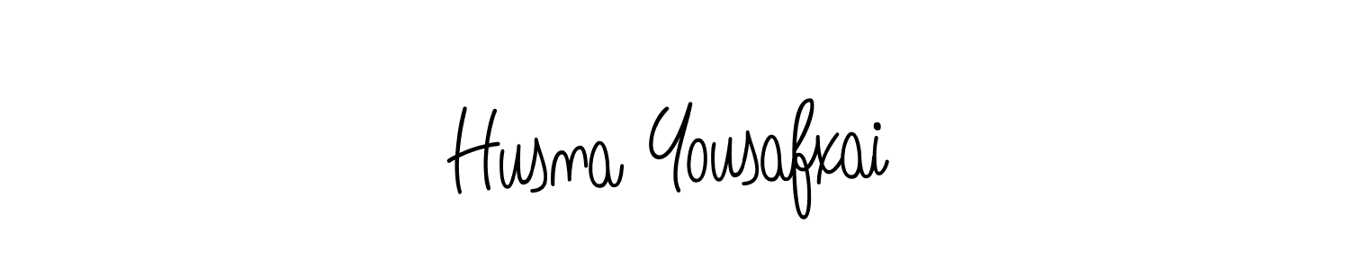 The best way (Angelique-Rose-font-FFP) to make a short signature is to pick only two or three words in your name. The name Husna Yousafxai include a total of six letters. For converting this name. Husna Yousafxai signature style 5 images and pictures png