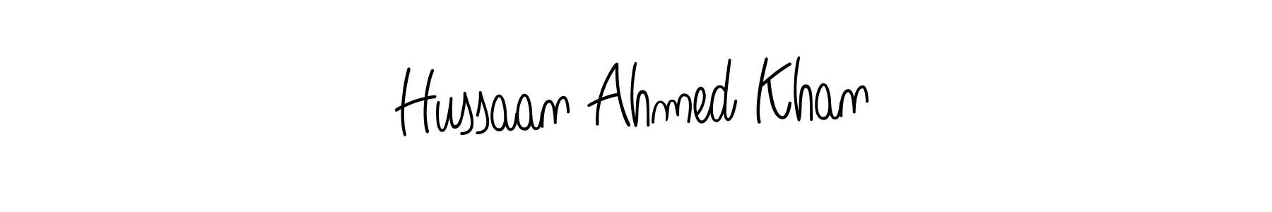 Hussaan Ahmed Khan stylish signature style. Best Handwritten Sign (Angelique-Rose-font-FFP) for my name. Handwritten Signature Collection Ideas for my name Hussaan Ahmed Khan. Hussaan Ahmed Khan signature style 5 images and pictures png