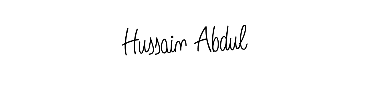 Design your own signature with our free online signature maker. With this signature software, you can create a handwritten (Angelique-Rose-font-FFP) signature for name Hussain Abdul. Hussain Abdul signature style 5 images and pictures png