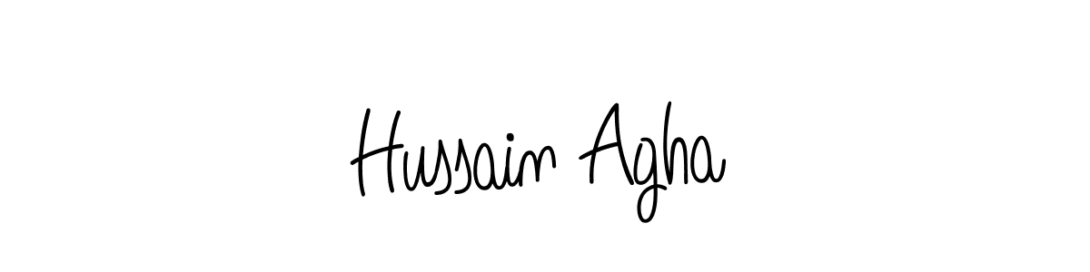 Also we have Hussain Agha name is the best signature style. Create professional handwritten signature collection using Angelique-Rose-font-FFP autograph style. Hussain Agha signature style 5 images and pictures png