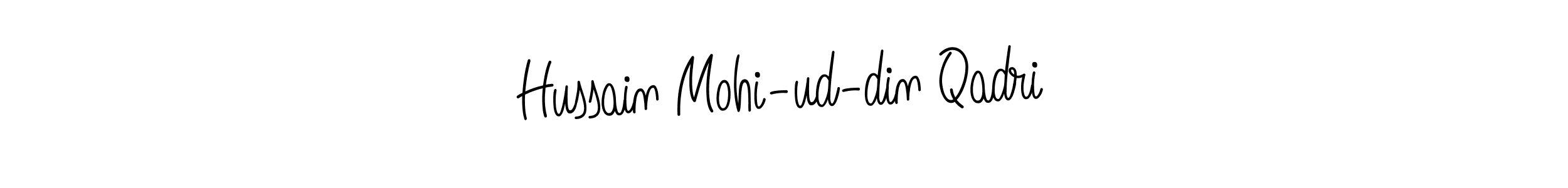 How to make Hussain Mohi-ud-din Qadri name signature. Use Angelique-Rose-font-FFP style for creating short signs online. This is the latest handwritten sign. Hussain Mohi-ud-din Qadri signature style 5 images and pictures png