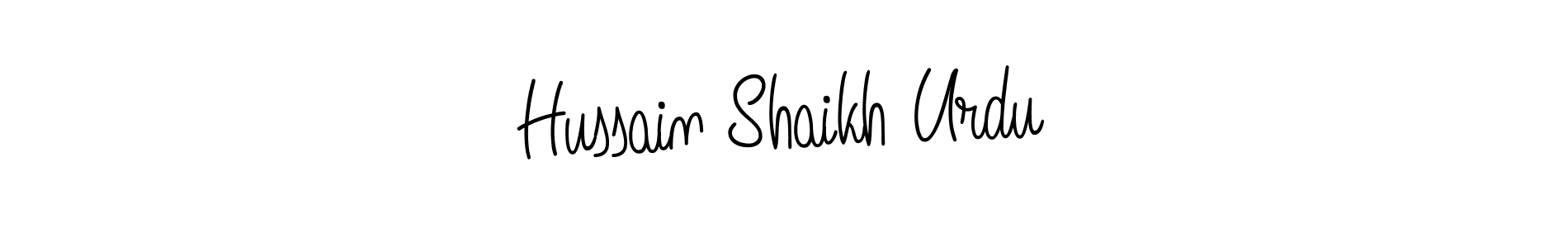 How to make Hussain Shaikh Urdu signature? Angelique-Rose-font-FFP is a professional autograph style. Create handwritten signature for Hussain Shaikh Urdu name. Hussain Shaikh Urdu signature style 5 images and pictures png