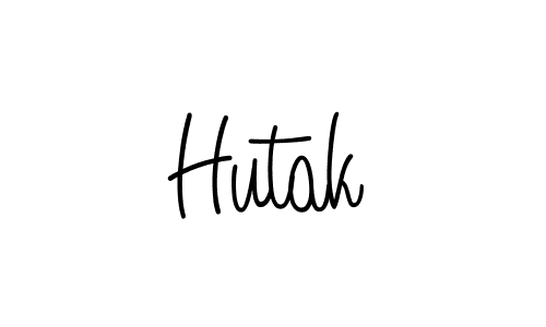 How to make Hutak signature? Angelique-Rose-font-FFP is a professional autograph style. Create handwritten signature for Hutak name. Hutak signature style 5 images and pictures png