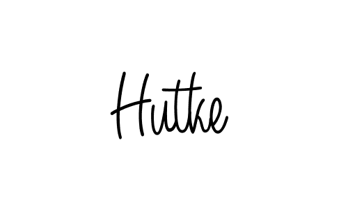 The best way (Angelique-Rose-font-FFP) to make a short signature is to pick only two or three words in your name. The name Hutke include a total of six letters. For converting this name. Hutke signature style 5 images and pictures png