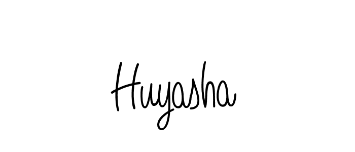 Huyasha stylish signature style. Best Handwritten Sign (Angelique-Rose-font-FFP) for my name. Handwritten Signature Collection Ideas for my name Huyasha. Huyasha signature style 5 images and pictures png