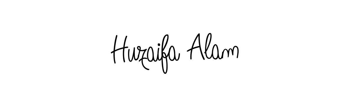 Also we have Huzaifa Alam name is the best signature style. Create professional handwritten signature collection using Angelique-Rose-font-FFP autograph style. Huzaifa Alam signature style 5 images and pictures png