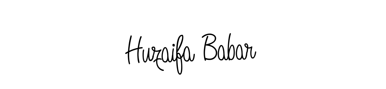 Create a beautiful signature design for name Huzaifa Babar. With this signature (Angelique-Rose-font-FFP) fonts, you can make a handwritten signature for free. Huzaifa Babar signature style 5 images and pictures png