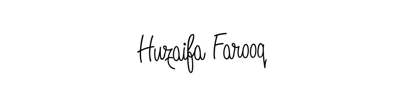 Design your own signature with our free online signature maker. With this signature software, you can create a handwritten (Angelique-Rose-font-FFP) signature for name Huzaifa Farooq. Huzaifa Farooq signature style 5 images and pictures png