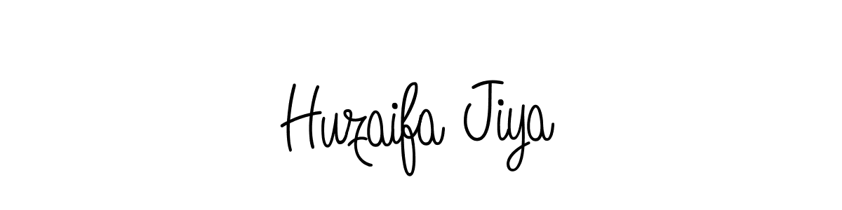 How to make Huzaifa Jiya signature? Angelique-Rose-font-FFP is a professional autograph style. Create handwritten signature for Huzaifa Jiya name. Huzaifa Jiya signature style 5 images and pictures png