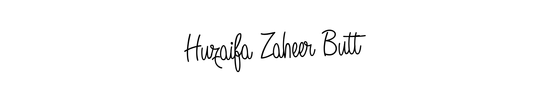 Make a beautiful signature design for name Huzaifa Zaheer Butt. With this signature (Angelique-Rose-font-FFP) style, you can create a handwritten signature for free. Huzaifa Zaheer Butt signature style 5 images and pictures png