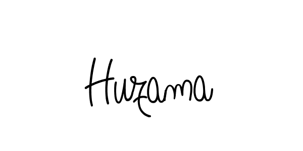You should practise on your own different ways (Angelique-Rose-font-FFP) to write your name (Huzama) in signature. don't let someone else do it for you. Huzama signature style 5 images and pictures png