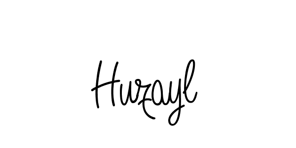 Huzayl stylish signature style. Best Handwritten Sign (Angelique-Rose-font-FFP) for my name. Handwritten Signature Collection Ideas for my name Huzayl. Huzayl signature style 5 images and pictures png