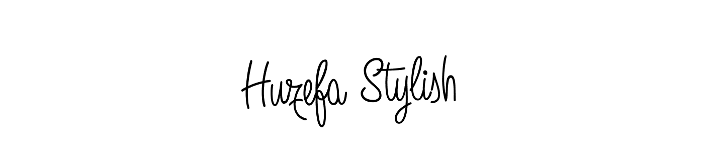 if you are searching for the best signature style for your name Huzefa Stylish. so please give up your signature search. here we have designed multiple signature styles  using Angelique-Rose-font-FFP. Huzefa Stylish signature style 5 images and pictures png