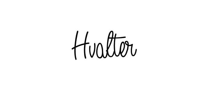 Make a beautiful signature design for name Hvalter. With this signature (Angelique-Rose-font-FFP) style, you can create a handwritten signature for free. Hvalter signature style 5 images and pictures png