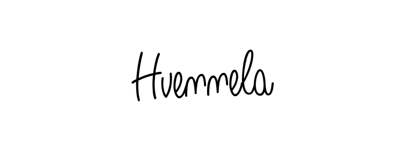 How to make Hvennela signature? Angelique-Rose-font-FFP is a professional autograph style. Create handwritten signature for Hvennela name. Hvennela signature style 5 images and pictures png