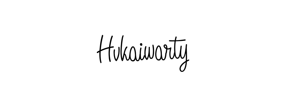 Design your own signature with our free online signature maker. With this signature software, you can create a handwritten (Angelique-Rose-font-FFP) signature for name Hvkaiwarty. Hvkaiwarty signature style 5 images and pictures png