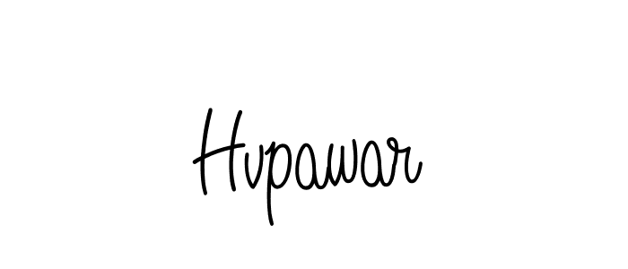 Make a beautiful signature design for name Hvpawar. With this signature (Angelique-Rose-font-FFP) style, you can create a handwritten signature for free. Hvpawar signature style 5 images and pictures png