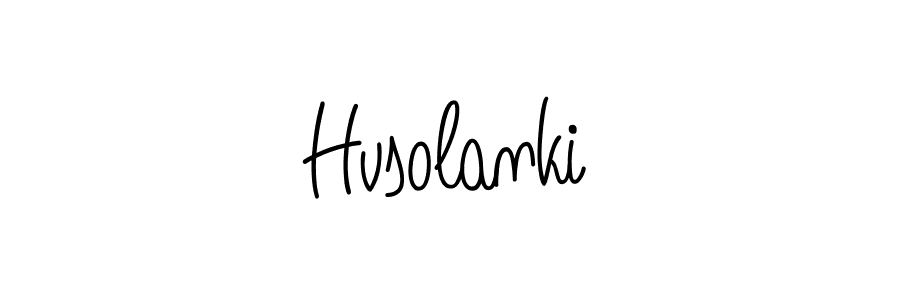 if you are searching for the best signature style for your name Hvsolanki. so please give up your signature search. here we have designed multiple signature styles  using Angelique-Rose-font-FFP. Hvsolanki signature style 5 images and pictures png