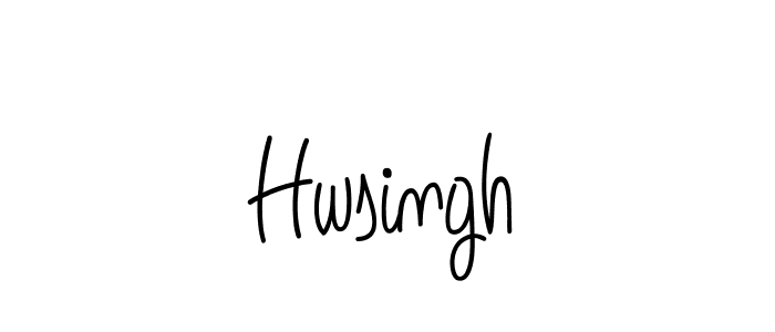How to make Hwsingh name signature. Use Angelique-Rose-font-FFP style for creating short signs online. This is the latest handwritten sign. Hwsingh signature style 5 images and pictures png