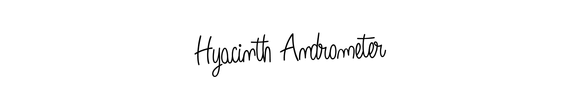 You should practise on your own different ways (Angelique-Rose-font-FFP) to write your name (Hyacinth Andrometer) in signature. don't let someone else do it for you. Hyacinth Andrometer signature style 5 images and pictures png