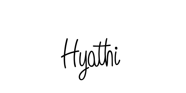 Use a signature maker to create a handwritten signature online. With this signature software, you can design (Angelique-Rose-font-FFP) your own signature for name Hyathi. Hyathi signature style 5 images and pictures png