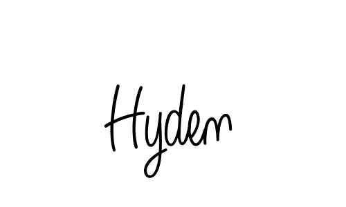How to make Hyden name signature. Use Angelique-Rose-font-FFP style for creating short signs online. This is the latest handwritten sign. Hyden signature style 5 images and pictures png