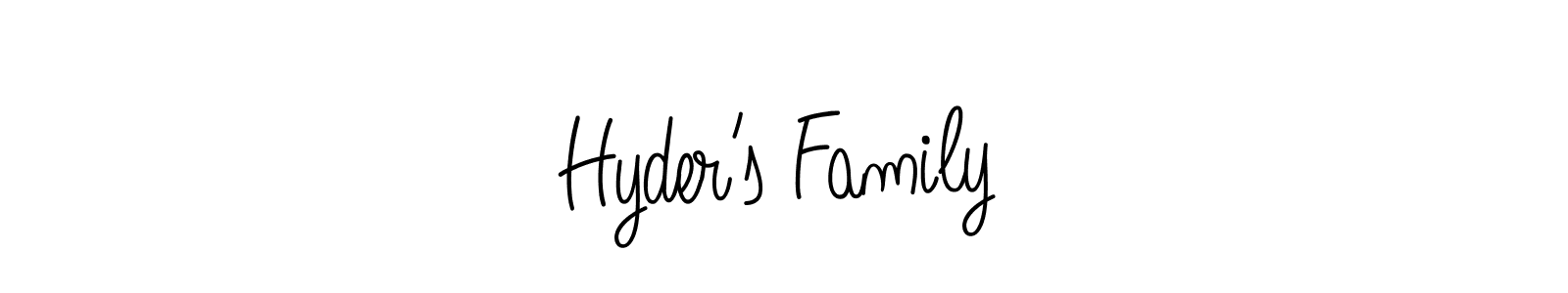 The best way (Angelique-Rose-font-FFP) to make a short signature is to pick only two or three words in your name. The name Hyder’s Family include a total of six letters. For converting this name. Hyder’s Family signature style 5 images and pictures png