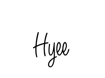 Create a beautiful signature design for name Hyee. With this signature (Angelique-Rose-font-FFP) fonts, you can make a handwritten signature for free. Hyee signature style 5 images and pictures png