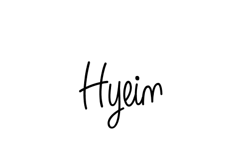 You should practise on your own different ways (Angelique-Rose-font-FFP) to write your name (Hyein) in signature. don't let someone else do it for you. Hyein signature style 5 images and pictures png