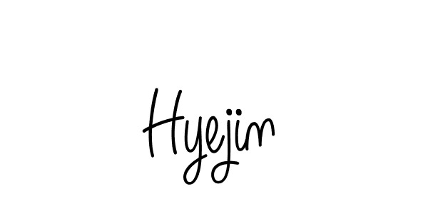 Hyejin stylish signature style. Best Handwritten Sign (Angelique-Rose-font-FFP) for my name. Handwritten Signature Collection Ideas for my name Hyejin. Hyejin signature style 5 images and pictures png