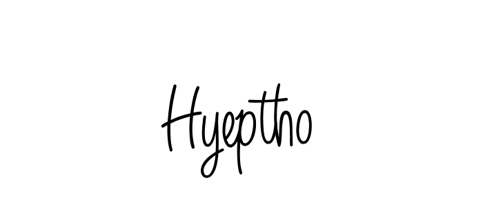 Make a beautiful signature design for name Hyeptho. With this signature (Angelique-Rose-font-FFP) style, you can create a handwritten signature for free. Hyeptho signature style 5 images and pictures png