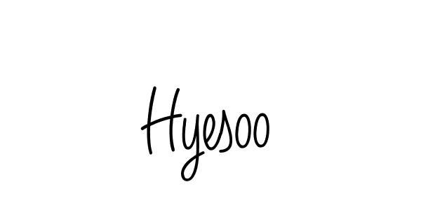 Also we have Hyesoo name is the best signature style. Create professional handwritten signature collection using Angelique-Rose-font-FFP autograph style. Hyesoo signature style 5 images and pictures png