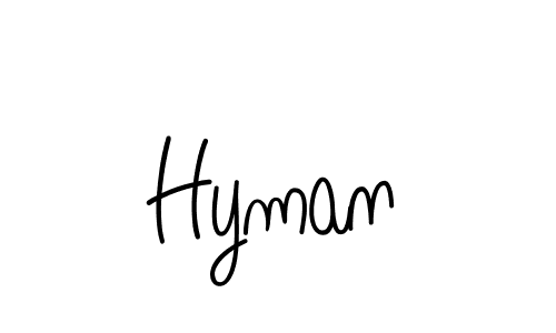 Once you've used our free online signature maker to create your best signature Angelique-Rose-font-FFP style, it's time to enjoy all of the benefits that Hyman name signing documents. Hyman signature style 5 images and pictures png
