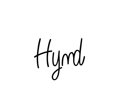 You should practise on your own different ways (Angelique-Rose-font-FFP) to write your name (Hynd) in signature. don't let someone else do it for you. Hynd signature style 5 images and pictures png