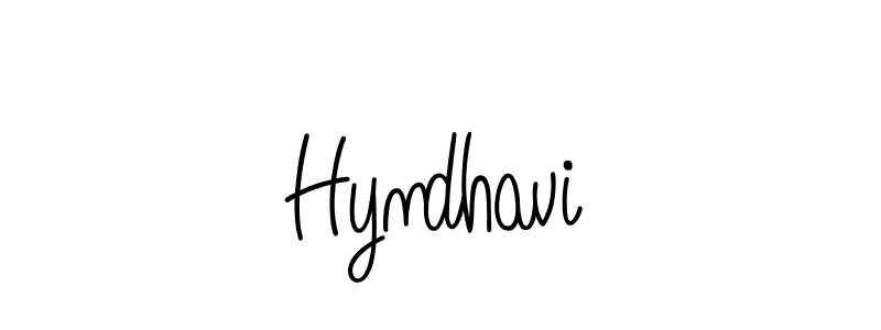 How to make Hyndhavi name signature. Use Angelique-Rose-font-FFP style for creating short signs online. This is the latest handwritten sign. Hyndhavi signature style 5 images and pictures png