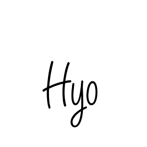 The best way (Angelique-Rose-font-FFP) to make a short signature is to pick only two or three words in your name. The name Hyo include a total of six letters. For converting this name. Hyo signature style 5 images and pictures png