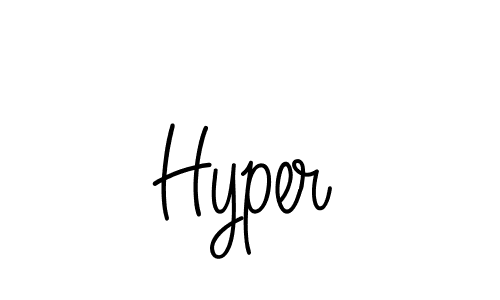 Use a signature maker to create a handwritten signature online. With this signature software, you can design (Angelique-Rose-font-FFP) your own signature for name Hyper. Hyper signature style 5 images and pictures png