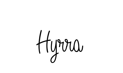 if you are searching for the best signature style for your name Hyrra. so please give up your signature search. here we have designed multiple signature styles  using Angelique-Rose-font-FFP. Hyrra signature style 5 images and pictures png