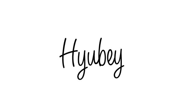 Make a beautiful signature design for name Hyubey. Use this online signature maker to create a handwritten signature for free. Hyubey signature style 5 images and pictures png