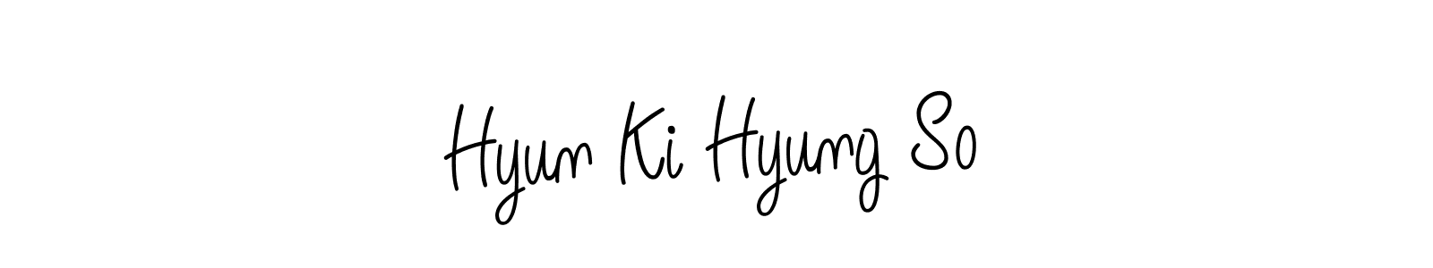 This is the best signature style for the Hyun Ki Hyung So name. Also you like these signature font (Angelique-Rose-font-FFP). Mix name signature. Hyun Ki Hyung So signature style 5 images and pictures png