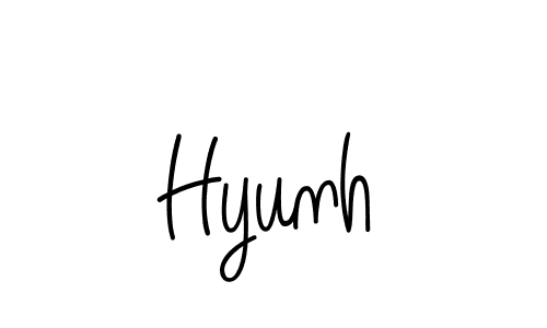 Hyunh stylish signature style. Best Handwritten Sign (Angelique-Rose-font-FFP) for my name. Handwritten Signature Collection Ideas for my name Hyunh. Hyunh signature style 5 images and pictures png